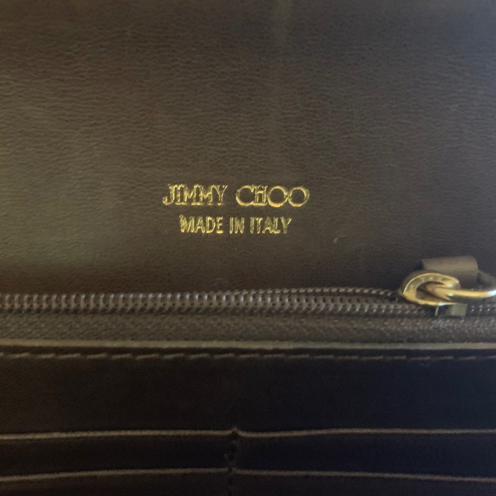 Jimmy Choo Python And Suede Clutch - image 3